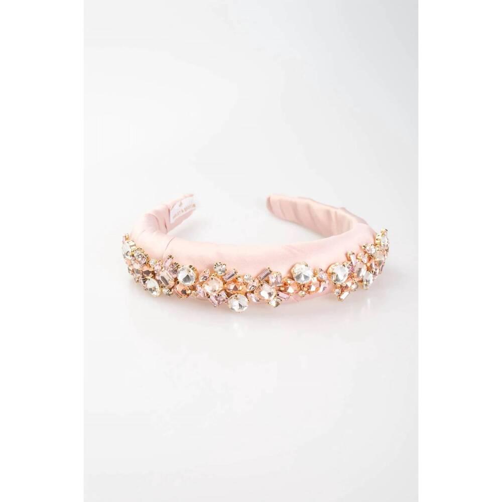 NEW VIOLET & BROOKS women's phoebe crystal headband in pink